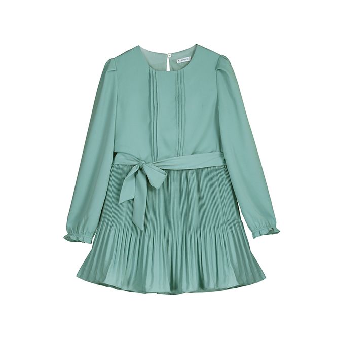 Hovedbilde Kjole Plissert pistasj