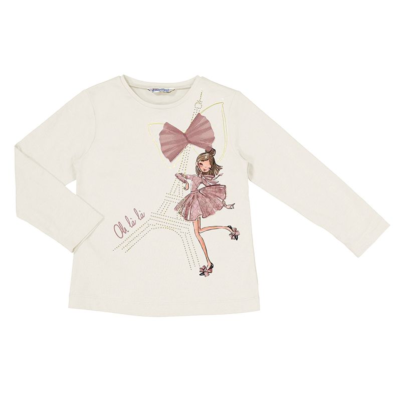 Genser med print Paris 