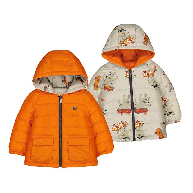 Hovedbilde Vendbar jakke oransje