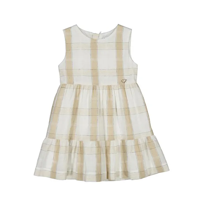 Hovedbilde Girl linen check dress