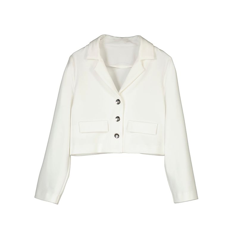 Kort blazer hvit