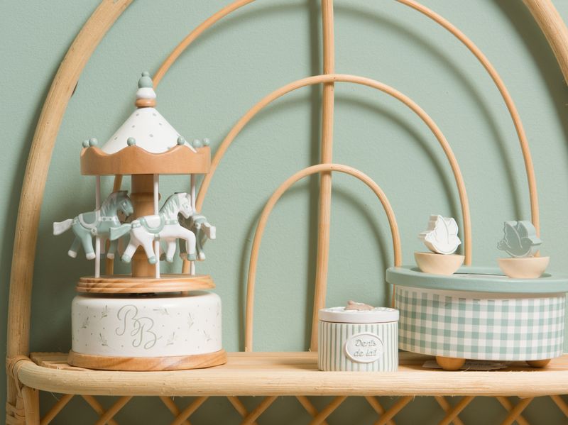 Tannboks mus grønn/gul