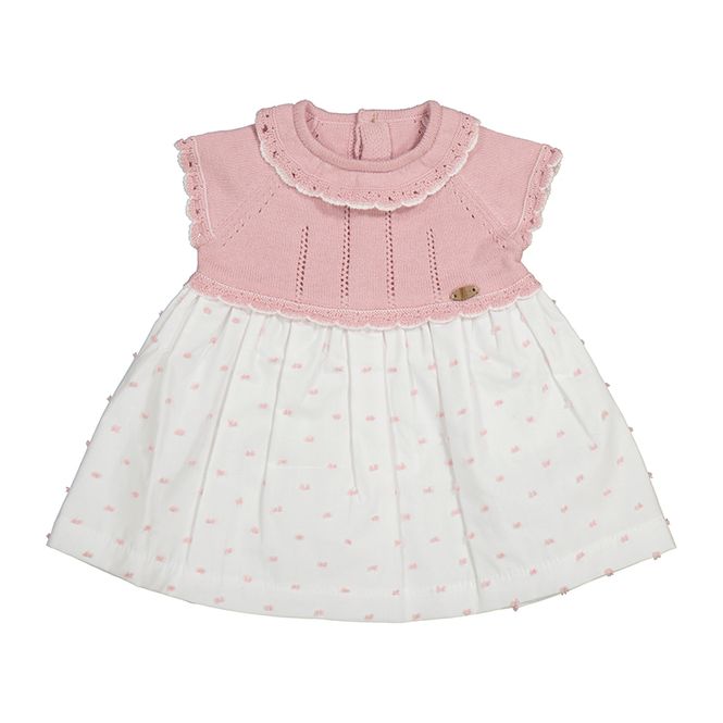 Hovedbilde Kjole med krage pudderrosa