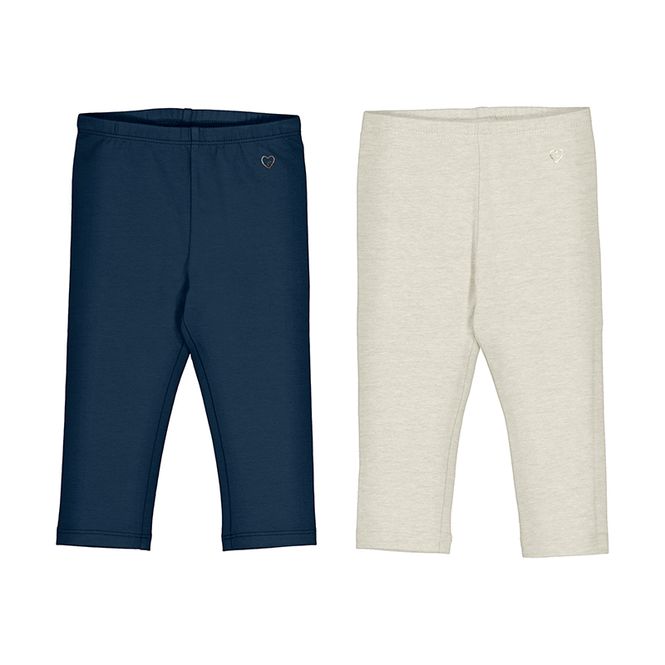 Hovedbilde To par leggings navy/beige