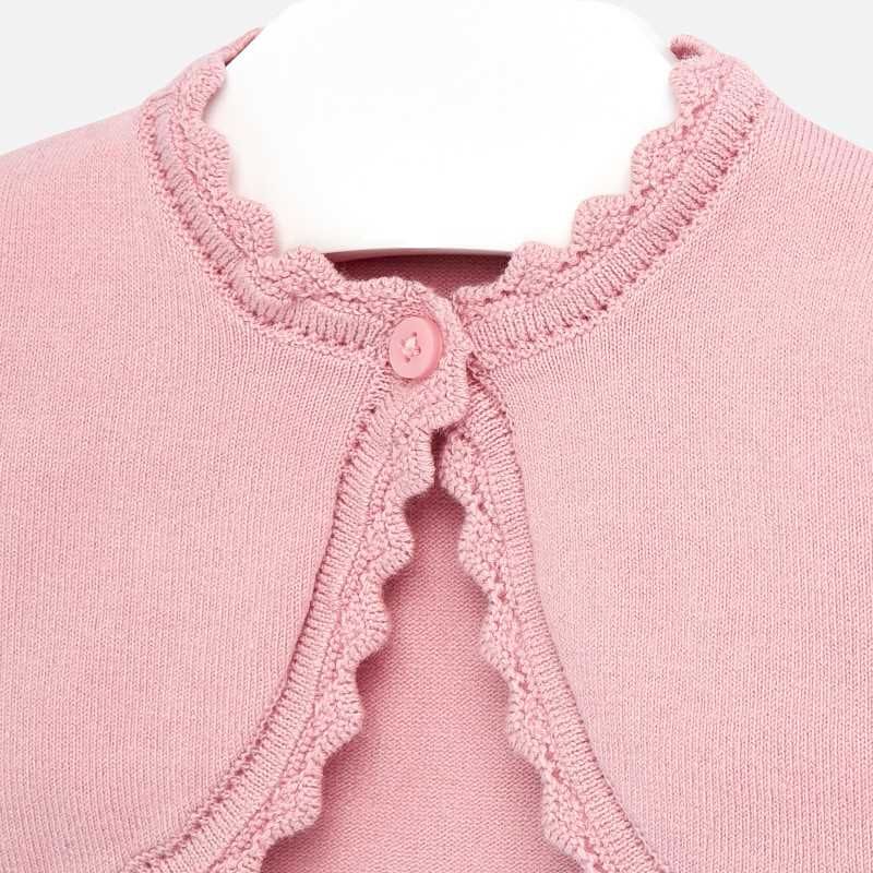 Cardigan med blondedetaljer marine